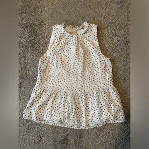 LOFT Eyelet Blouse Size S